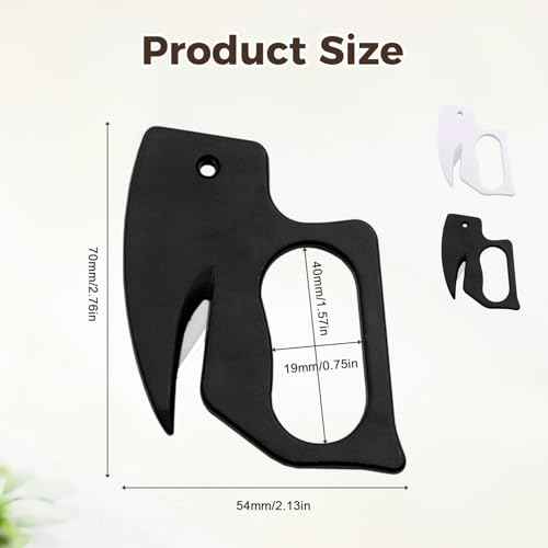 5PC Letter Opener Envelope Slitter, 2026 New Letter Openers Plastic with Blade Envelope Opener Mail Opener for Envelope,Package,Paper Cut,Safe Letter Opener (Black)