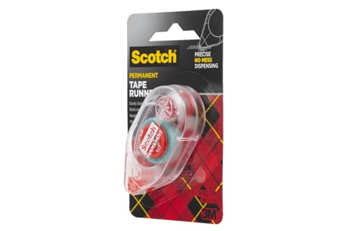 Scotch 6061 3-Pack Double-Sided Tape Runner, Permanent, Acid-Free, Photo-Safe 0.27 in x 26 ft per Roller