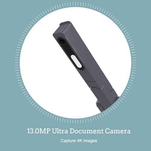 JOYUSING V513 HDMI/USB 13MP Dual Mode Document Camera for Teacher, Auto Focus, LED Light for Real-time Projection, Video Recording, Distance Learning, Works with and Without a Compute