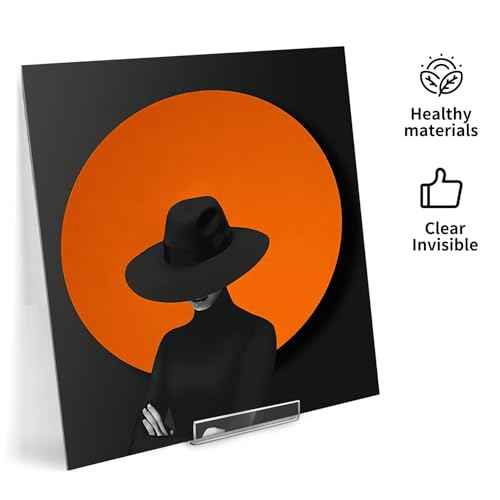 6Pcs Vinyl Record Display Shelf Wall Mount No Drill, Self Adhesive Clear Acrylic Album Holder, Invisible Floating Shelves for CD Shelf, Kids Bookshelf, Suitable for Home Office