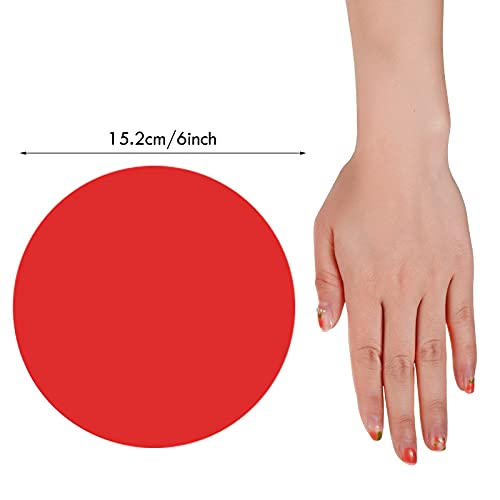 Outus 30 Pcs 6 Inch Colorful Classroom Floor Dots for Preschool & Kindergarten — Bright Dot Style