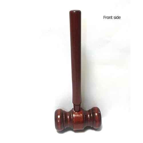 Aliotech Wooden Courtroom Gavel Judge Gavel Costume Accessory Justice Costume Accessories Props for Auction Sale Using Only