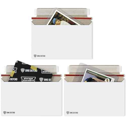 110-Pack Card Shipping Envelopes - 7 x 4.35 Inches Trading Cards Self-Adhesive Mailers, Perfect Fit for Semi-Rigid Sleeves, Toploaders & Ding Defend Protectors - Hobby Mailing Supplies