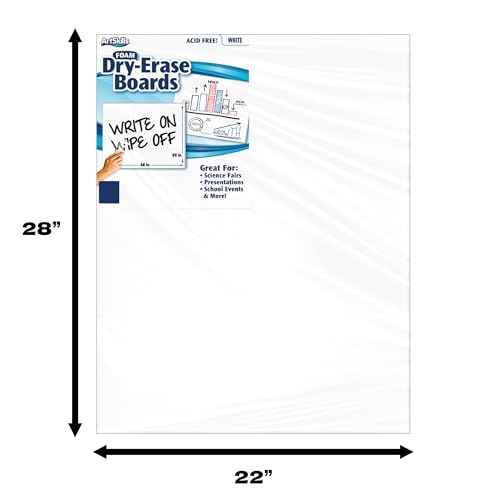 ArtSkills 22" x 28" Dry Erase Foam Board, 10-Pack, White 10 Count
