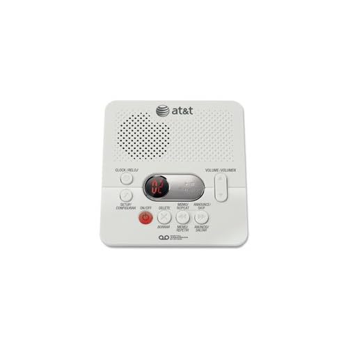 AT&T Digital Answering System, w/Min Record Time, White
