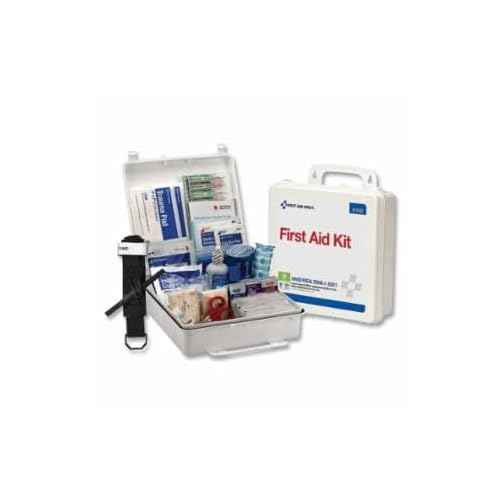 First Aid Only 91332C 50 Person ANSI 2021 Class B, Plastic First Aid Kit, Custom Logo