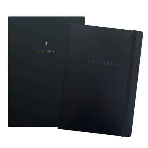 LEUCHTTURM1917 The Official Bullet Journal Edition X - 10th Anniversary Edition - Special Edition Notebook Built for BuJo - BuJo Pocket Guide Included