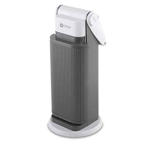 OttLite 13 Watt Magnifier Task Lamp with 2X Magnification and Swivel Base, Dark Gray