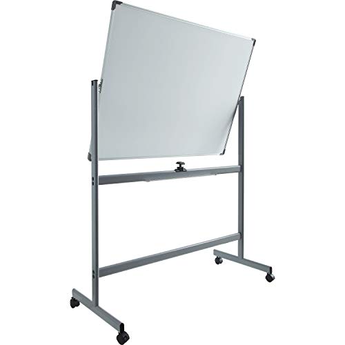 Lorell Double-Sided Magnetic Presentation Whiteboard with Casters