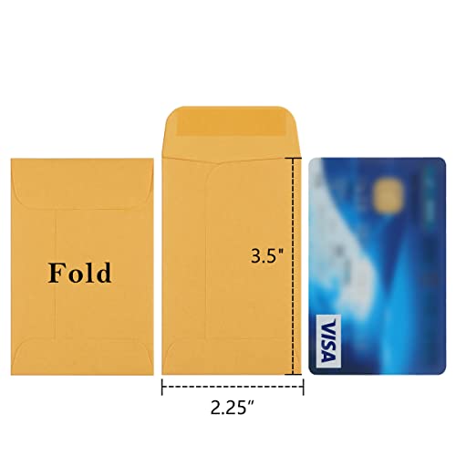 Small Kraft Coin Envelopes Pack of 200 - Sealed Seed & Gift Packets