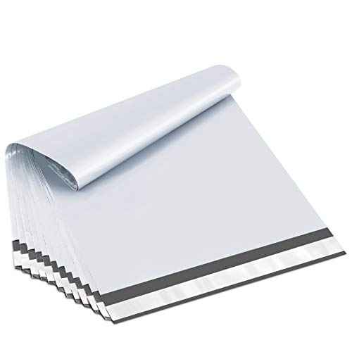 UCGOU 14.5x19 Poly Mailers White Shipping Bags Self-Sealing Waterproof and Tear-Proof 50 Pack