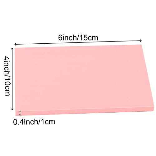 ZOENHOU 20 Pcs 4" x 6" Pink Soft Rubber Carving Blocks, Crafts Rubber Stamping Blanks, Linoleum Blocks for Printmaking