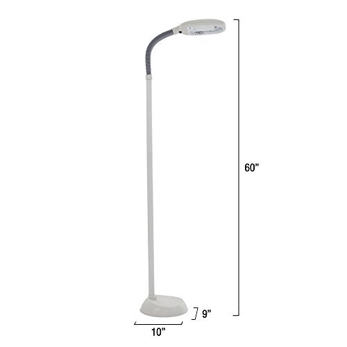 Lavish Home 72-A0001 (Tan) Natural Full Spectrum Sunlight Reading and Crafting Floor Lamp