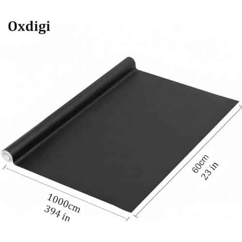 Oxdigi Extra Large Chalkboard Paper 23x394in Peel & Stick, Removable Blackboard Wall Decal for Kids Room, Easy Self Adhesive, Thick 0.3mm CPP Material