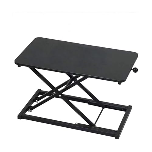 Height Adjustable Standing Desk Converter, Keyboard Riser for Stand Up Desk Riser, Computer Keyboard Stand for Desktop, Ergonomic Sit Stand Computer Workstations Black Size 23.6 Inch