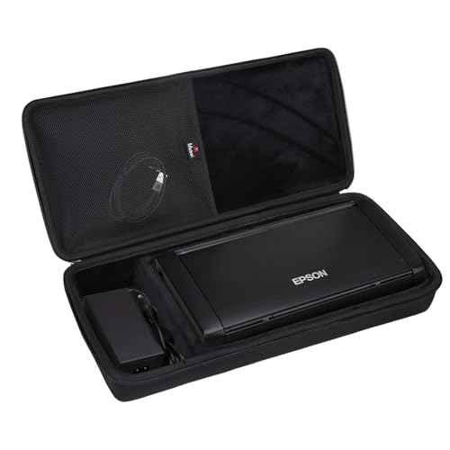 Mchoi Hard Portable Case Compatible with Epson Workforce WF-100 / WF-110 Wireless Mobile Printer, Case Only (Black)