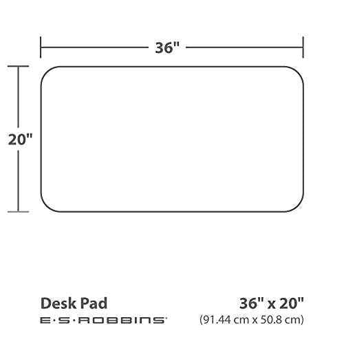 ES Robbins 120758 Natural Origins Desk Pad, 36 x 20, Matte, Black (ESR120758)