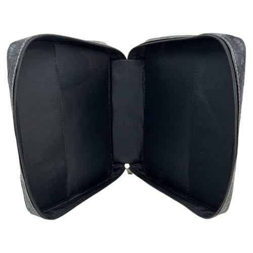 Bible Cover Case for Women - Bible Bag Holder with Strap (Black)