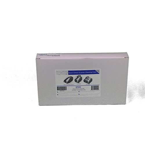 Epson CaptureOne Check Scanner Cleaning Card Featuring Waffletechnology, 15 Cards per Box