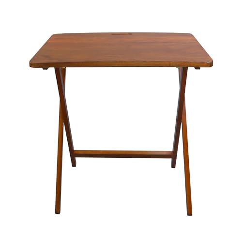 American Trails Arizona Folding Table - Solid American Hardwood Sweet Oak, 28x17x26in
