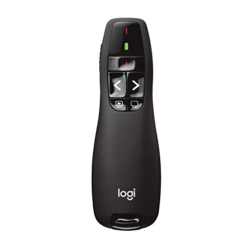 Logitech Wireless Presenter R400 USB Clicker with Red Laser and 5 Buttons
