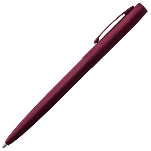Fisher Space Pen Cap-O-Matic Pen, Ballpoint, Black Cherry, Cerakote Finish, Pocket Clip, Black Ink