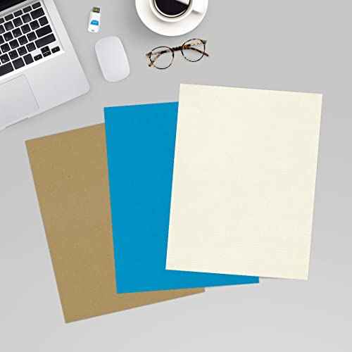 LUXPaper 8.5" x 11" Paper | Letter Size | Natural Linen | 80lb. Text | 250 Qty