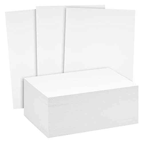 Reskid White Cardstock Thick Paper - Blank Heavy Weight 110 lb Cover Card Stock - 100 Pack (8.5x11, Inches)
