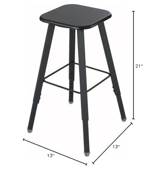 Safco Products 1205BE Alphabetter Stool for Alphabetter Stand-Up Desk (Sold Separately), Black Frame, Beige Seat Classroom and Home School Desk