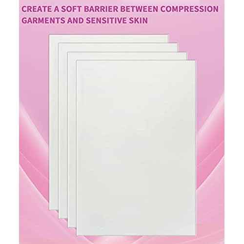 Birllaid Lipo Foam Pads for Post Surgery, Bbl Foam Boards after Lipo,Help Out When Using Ab Board Compression Garments Tummy Tuck, 4 Pack Liposuction Surgery Foam Sheet for Recovery 8" X 11"