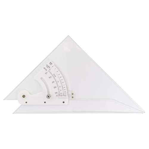 Pacific Arc Professional Adjustable Triangle Clear With Inking Edge 10"