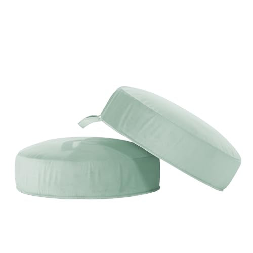 Factory Direct Partners Overstuffed Microfiber, 2-Pack Floor Cushion, Aloe 2 Count
