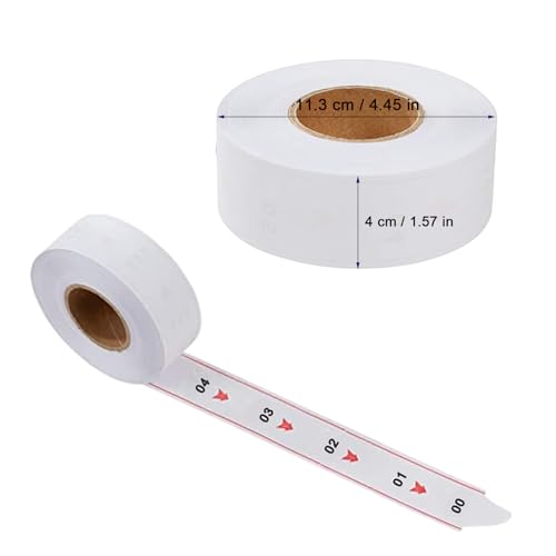 Take a Number Tickets 5 Rolls of 2 Digits for K-T Ticket Dispenser Queue Calling System 2000 Ticket Roll 00-99 White