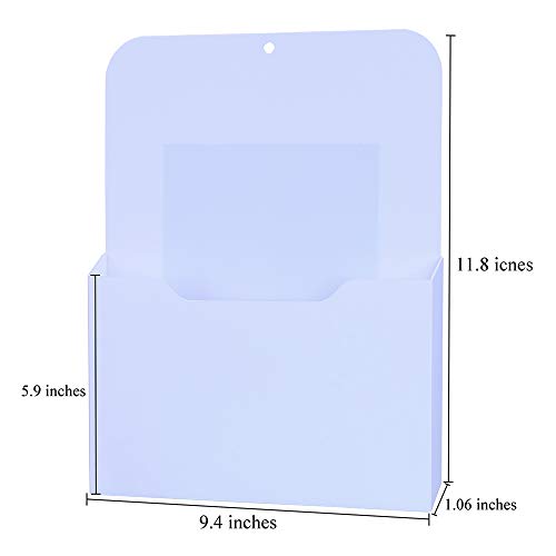 Antner White 2 Pack Magnetic Letter Size Wall File Organizer Office Supplies