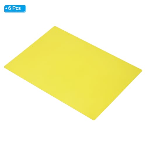 PATIKIL Yellow A4 Guided Reading Overlay Sheets - Pack of 6