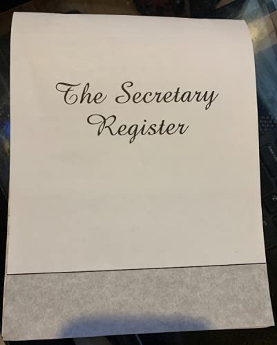 Secretary Deskbook Check Register, 6 3/8 x 8 1/4, 30 Entries/Page, 27 Pages