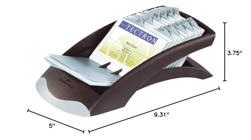 VISIFIX Desk Business Card Files,Black
