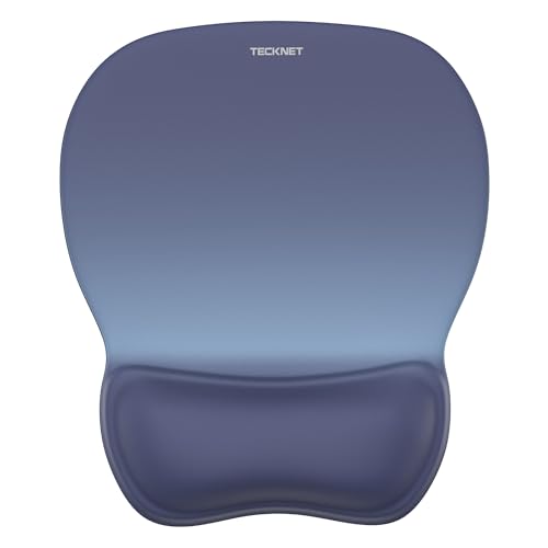 TECKNET Gel Ergonomic Mouse Pad with Wrist Rest, Gradient Color, 10x8 Inches