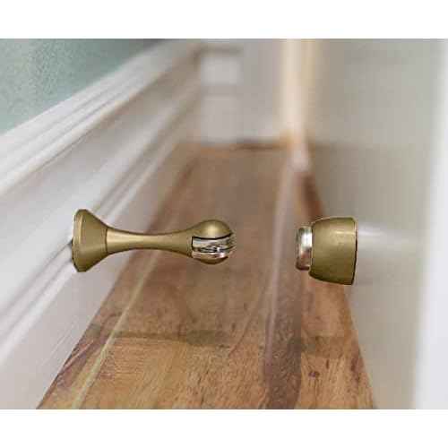 Magnetic Door Stop - Gold Brass - 4pc
