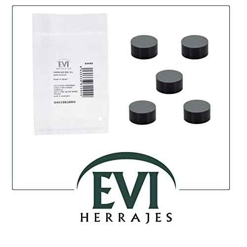 EVI Herrajes | Replacement Wall-Mounted Door Stop Protective Rubber, Black Color, for Models I-198/28, I-254/35, I-255, I-260/45
