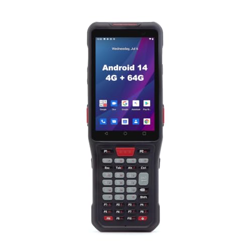 RUGLINE Android 14 PDA Scanner with Zebra SE4710 2D/1D QR Code Reader, 9000mAh Battery