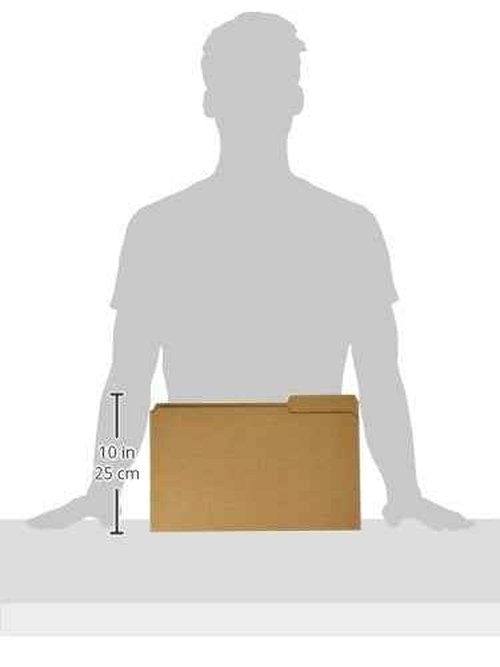 Pendaflex RK15313 Two-Ply Dark Kraft File Folders, 1/3 Cut Top Tab, Legal, Brown (Box of 100)