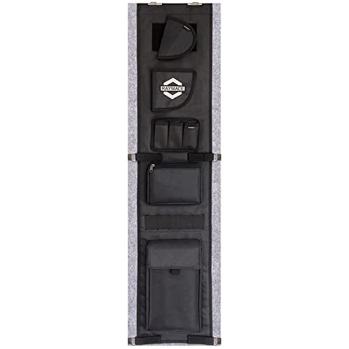 RAYMACE Gun Safe Door Panel Organizer 10W*46H inch£¬Adjustable Width to 13 Inch, Pistols and Documents Storage Solution