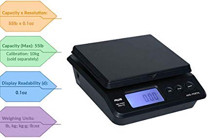 Digital Postal Scale 55lb with Backlit LCD – Accurate Shipping Weighing