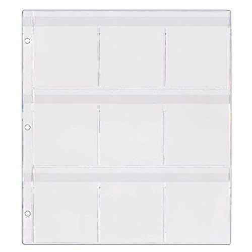 StoreSMART¢ç - 9-Pocket Binder Page with Flaps for Game Boy Cartridges - 10-Pack - SPT1823F-10