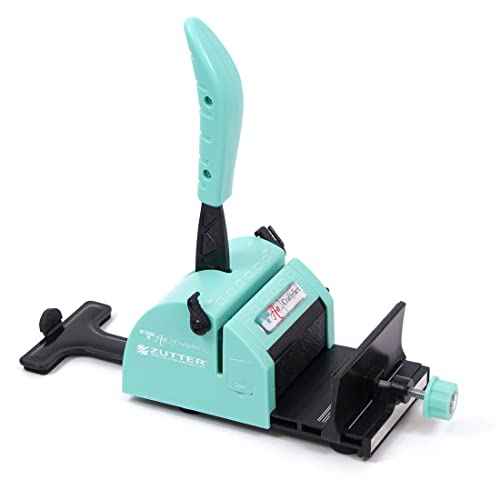 Craftelier - Zutter Bind It All Binding Machine with Extendable Arm | Ideal for Binding with Ring Bindings from 0.3125 cm (5/16") to 3.12 cm (1 1/4") | Turquoise and Black Colour
