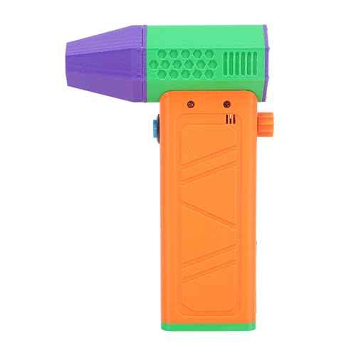Electric Air Atomizer High Speed PETG Hand Turbo Fan 140000RPM Professional Outdoor Car (Orange+Green)