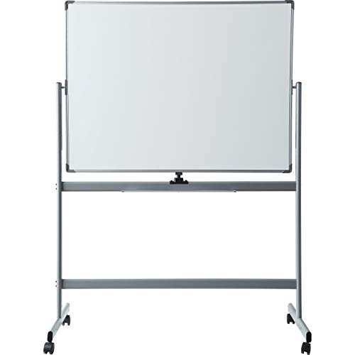 Lorell Double-Sided Magnetic Presentation Whiteboard with Casters