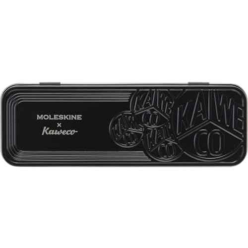 Moleskine x Kaweco, Fountain Pen and Ballpen Set, Medium Nib/1.0mm Point, Blue with Blue Ink
