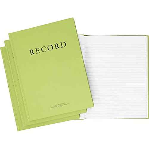 Tacticai 3-Pack Green Military Log Book, 8¡± x 10.5¡± - 192 Pages, Record Book for Record Keeping, Supply Chain, Inventory, Training, Maintenance & Field Operations, NSN 7530-00-222-3525
